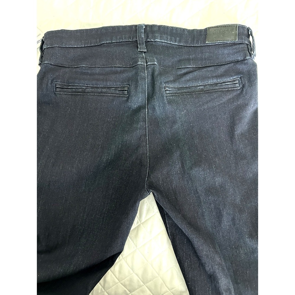 Guess Womens Trouser Flare‎ Jeans 28 New with Tags Stretch Mid Rise Dark Wash - Picture 4 of 8